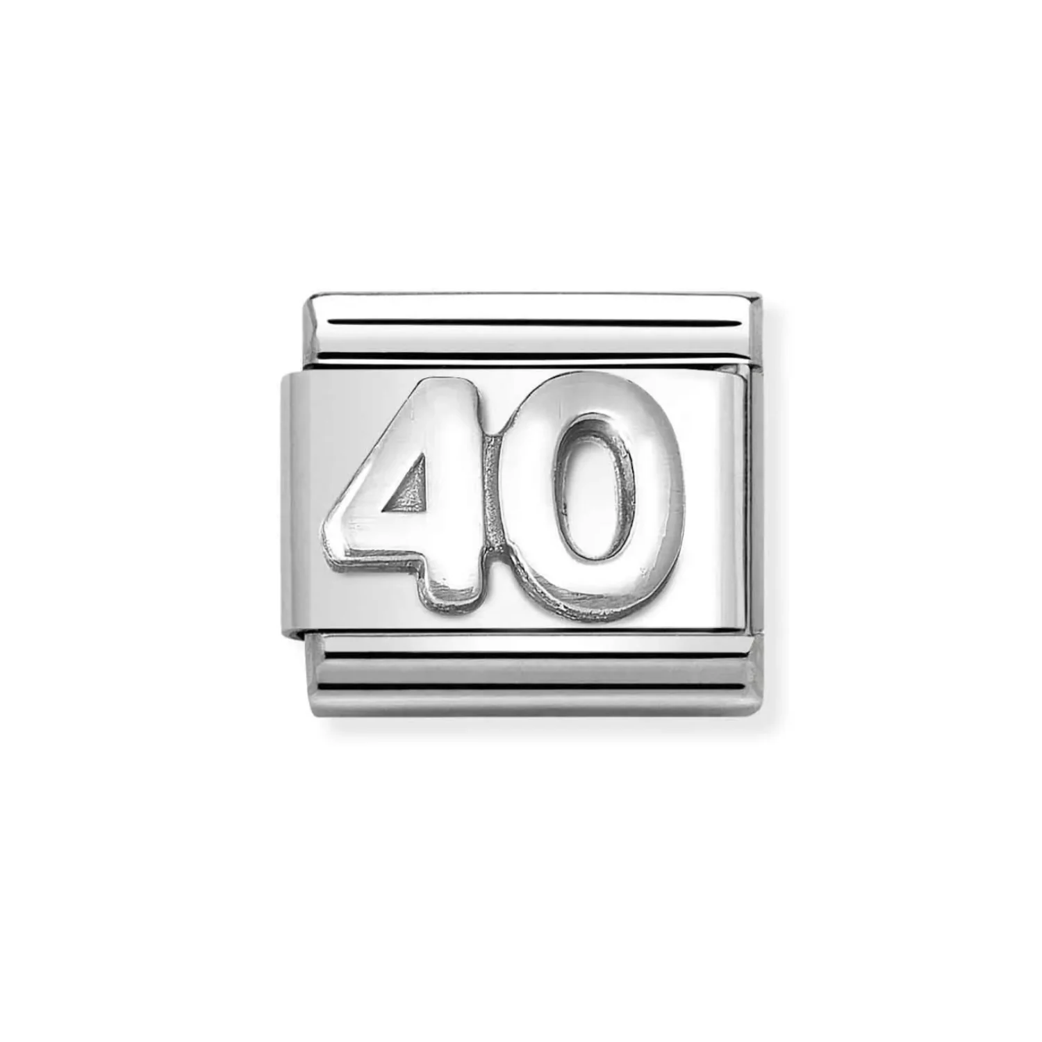 Nomination Classic Silver Number 40 Charm