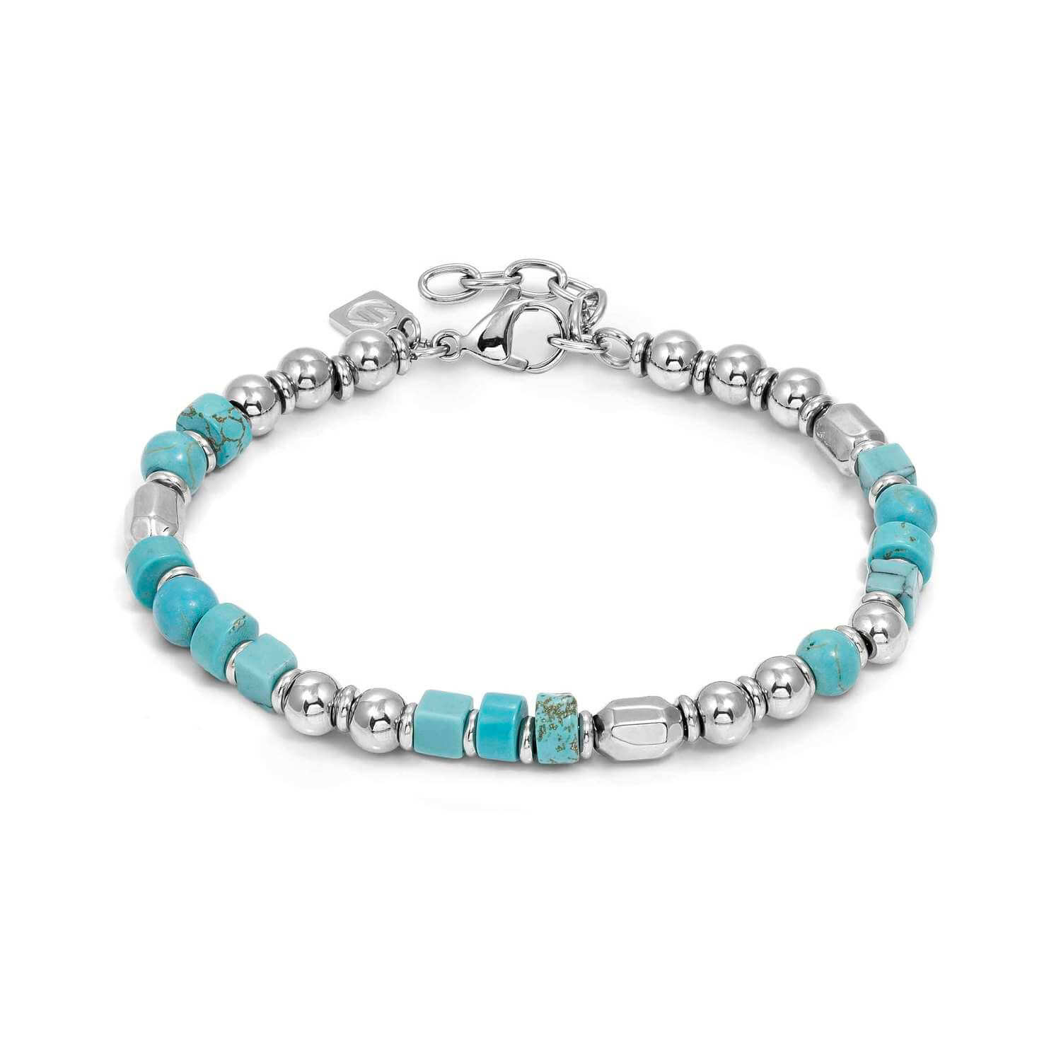 Nomination Classic Silver Turquoise  Nuggets Large Bracelet