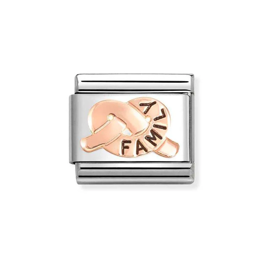 Nomination Classic Rose Gold Family Knot Charm