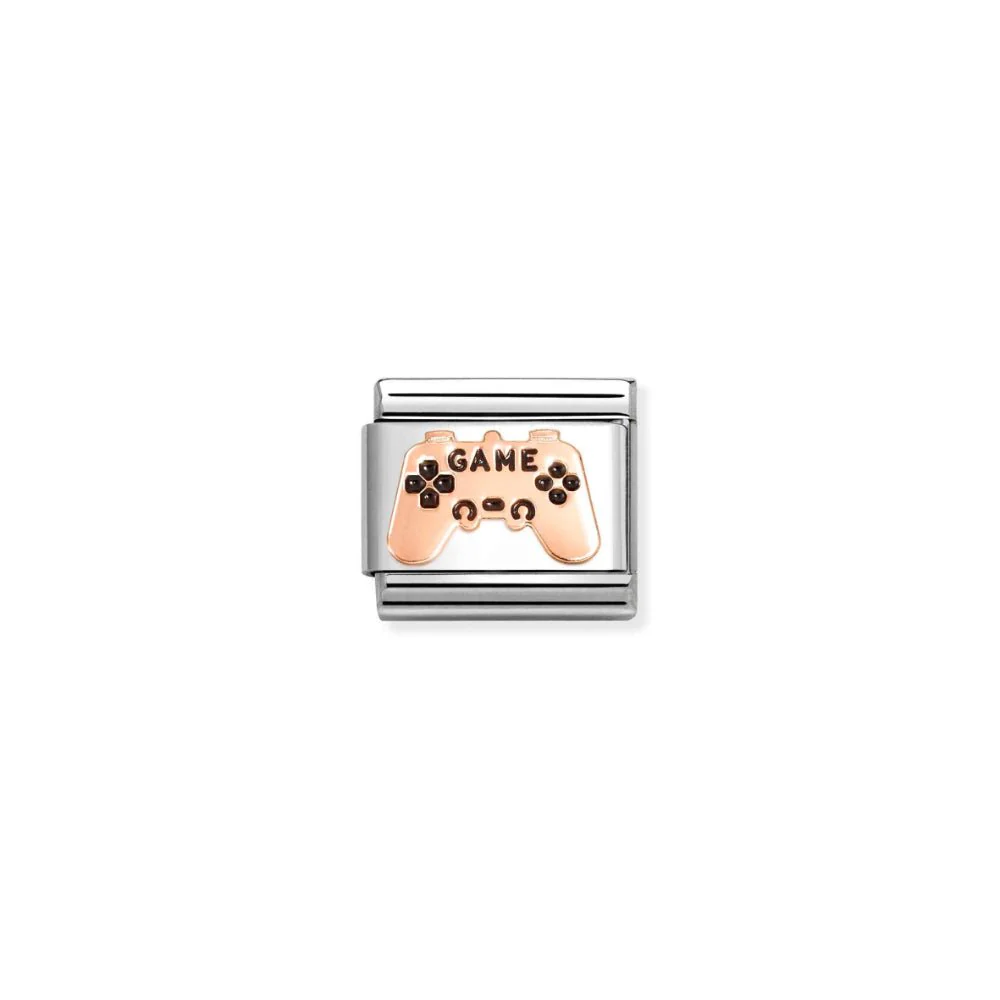 Nomination Rose Gold Game Controller Charm