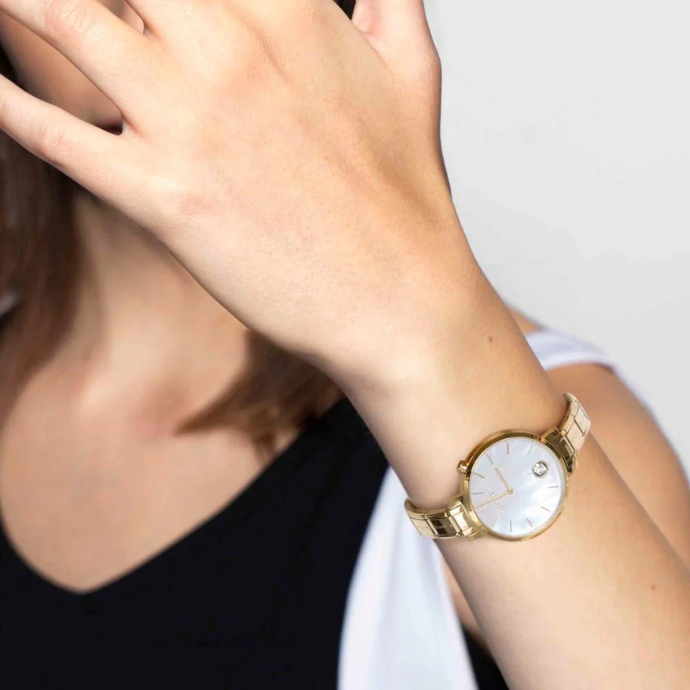 Nomination Gold Round With CZ Paris Watch - Image 2