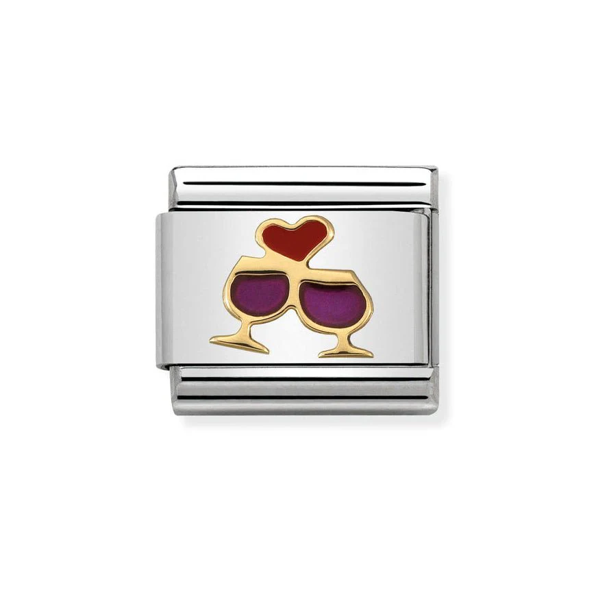 Nomination Classic Glasses with heart Charm