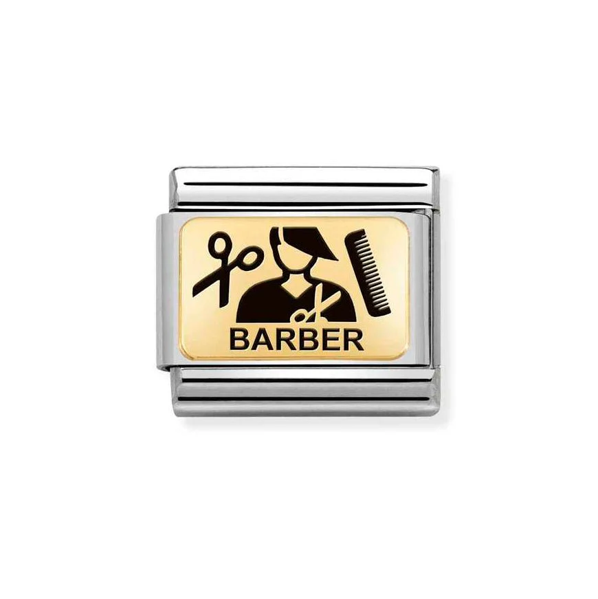 Nomination Gold Classic Barber Charm