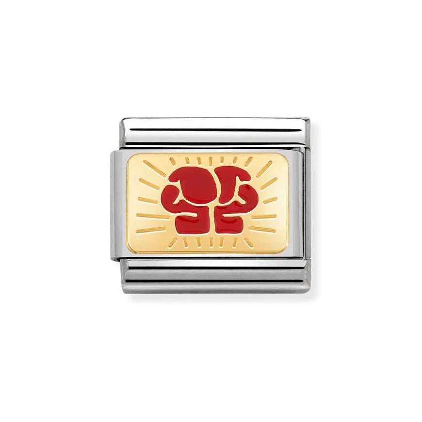 Nomination Gold Classic Boxing Gloves Charm