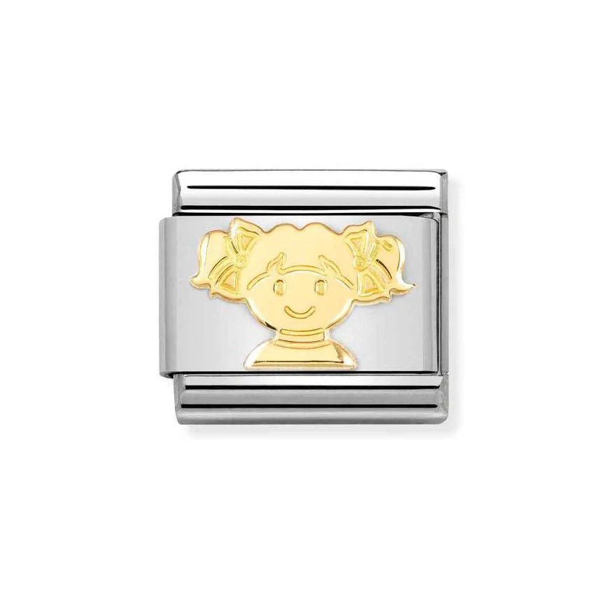 Nomination Classic 18k Gold Girl Charm