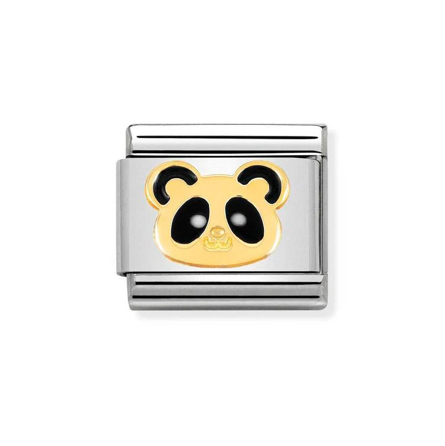 Nomination Gold Classic Panda Head Charm