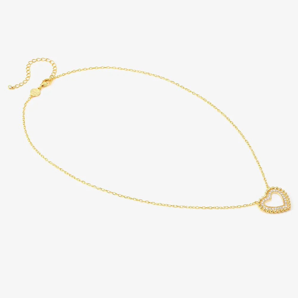 Nomination Gold Lovecloud Cubic Zirconia Heart Necklace - Image 3
