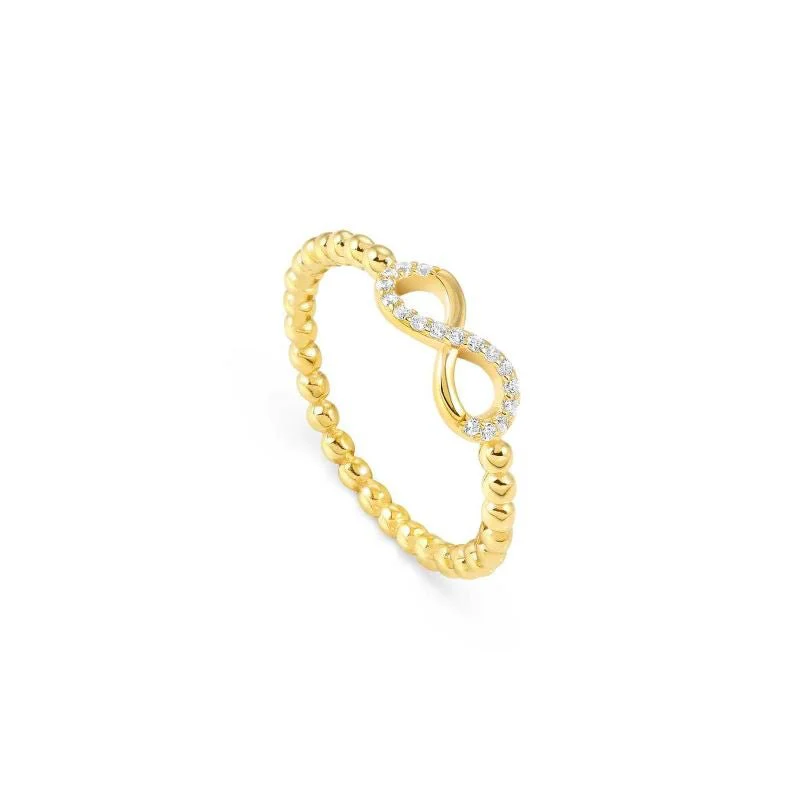 Nomination Gold Lovecloud Cubic Zirconia Infinity Ring