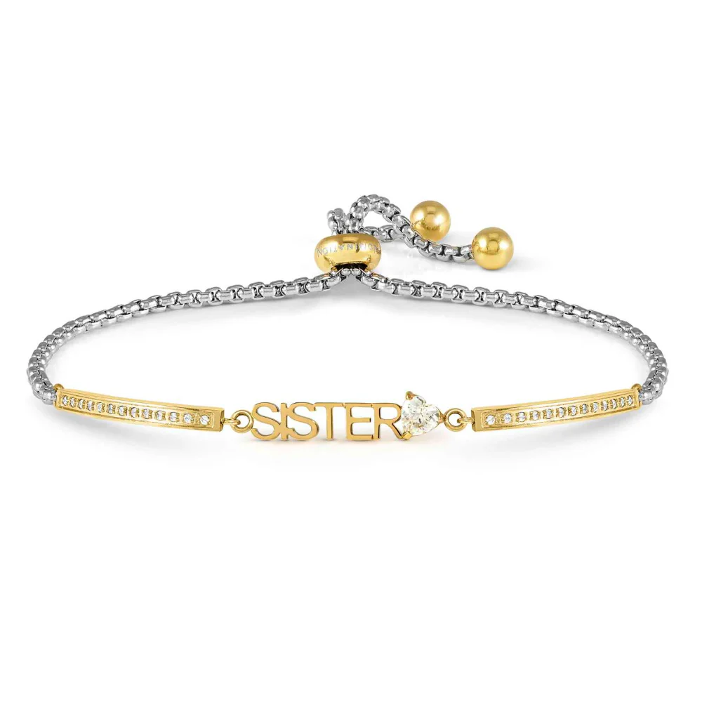 Nomination Gold Milleluci Ed Family Rich CZ Sister Bracelet