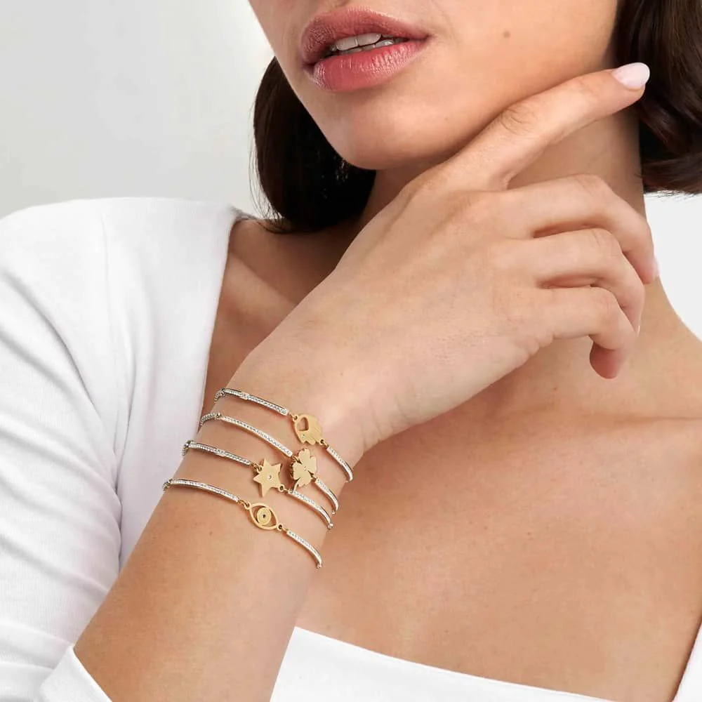 Nomination Gold Milleluci Four-Leaf Clover Bracelet - Image 2
