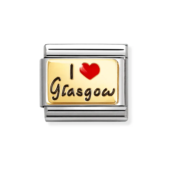 Nomination Gold I Love Glasgow Charm