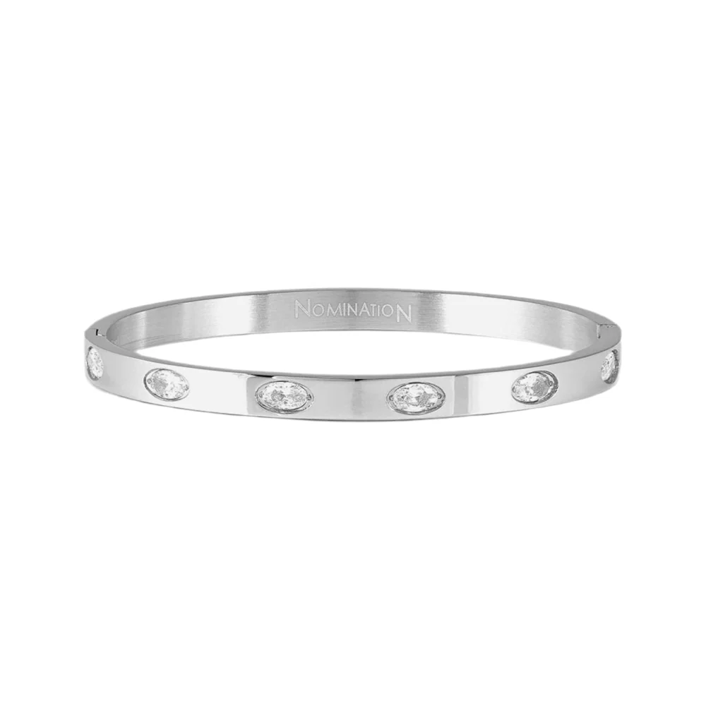 Nomination Pretty Bangles Stainless
White Oval CZ Rigid Bracelet