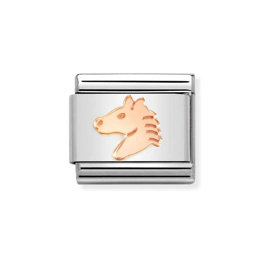 Nomination Classic Rose Gold Horse Head Charm