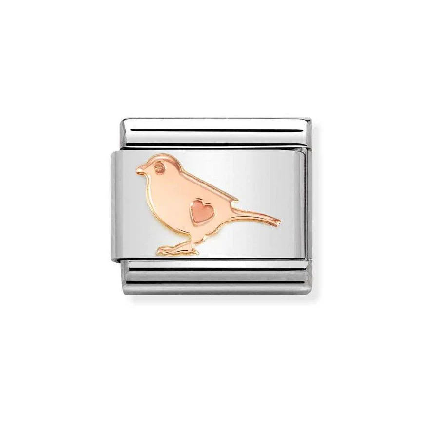 Nomination Classic Rose Gold Little Bird Charm