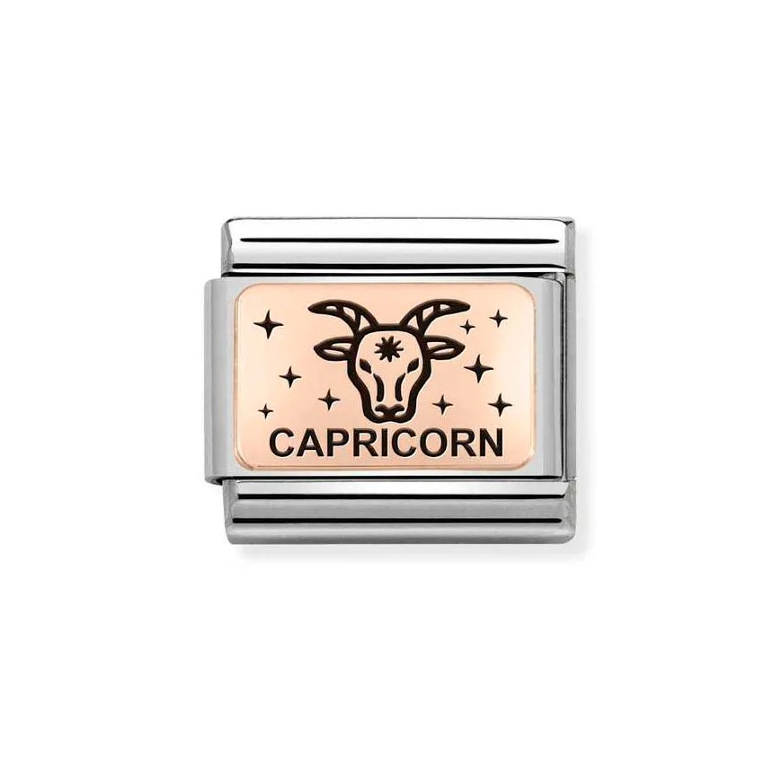 Nomination Rose Gold Classic Zodiac Capricorn Charm