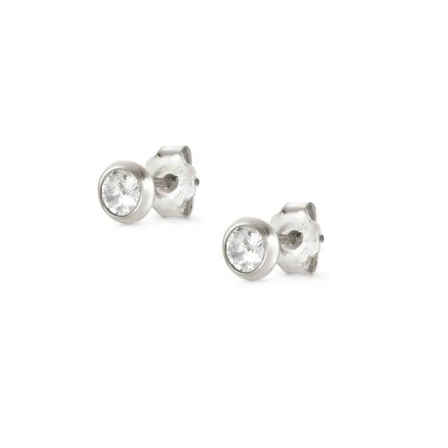 Nomination Silver Bella Cubic Zirconia Stud Earrings - Image 2