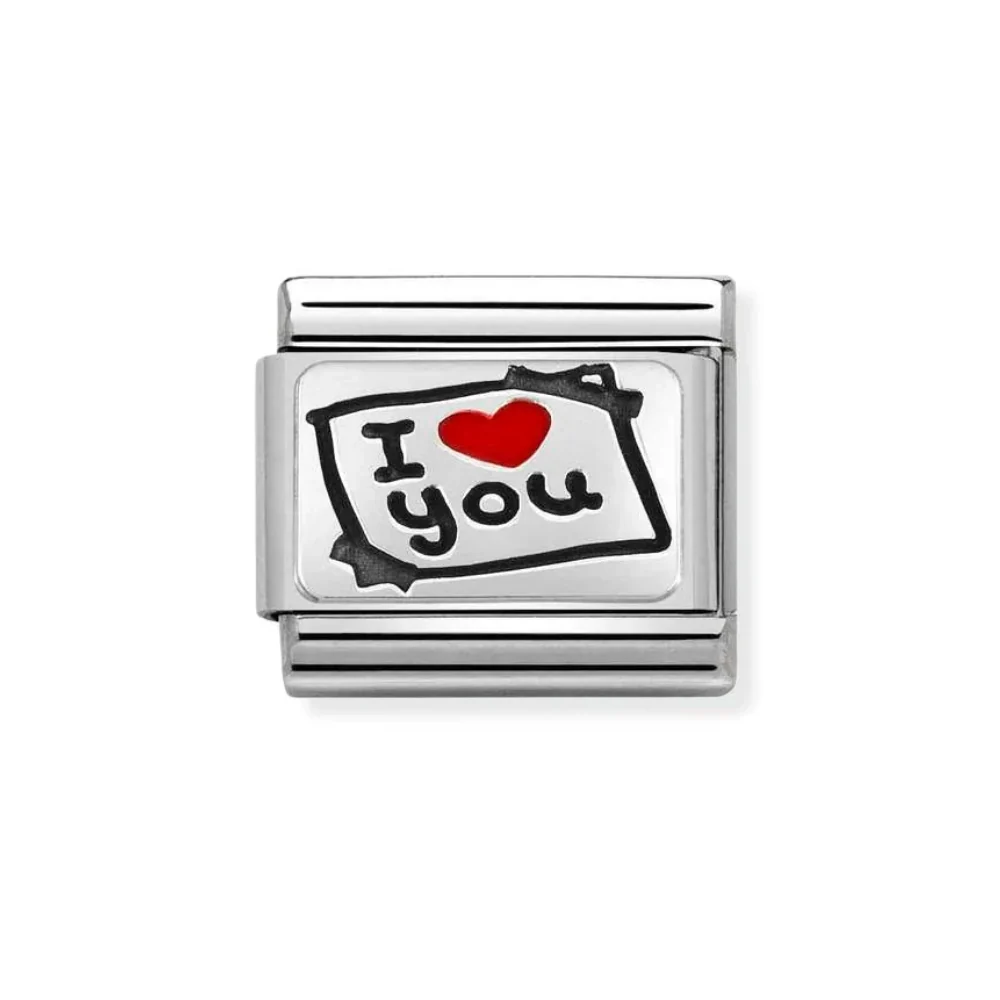 Nomination Classic Silver I Love You Card Charm