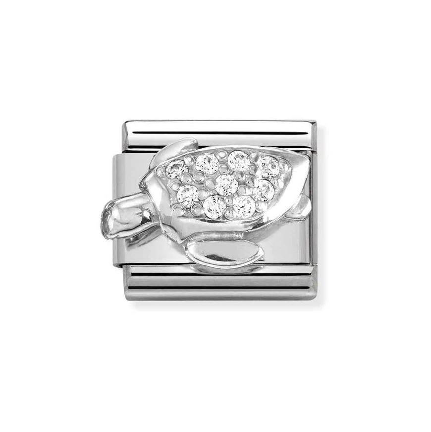 Nomination Silver Classic Cz Sea Turtle Charm