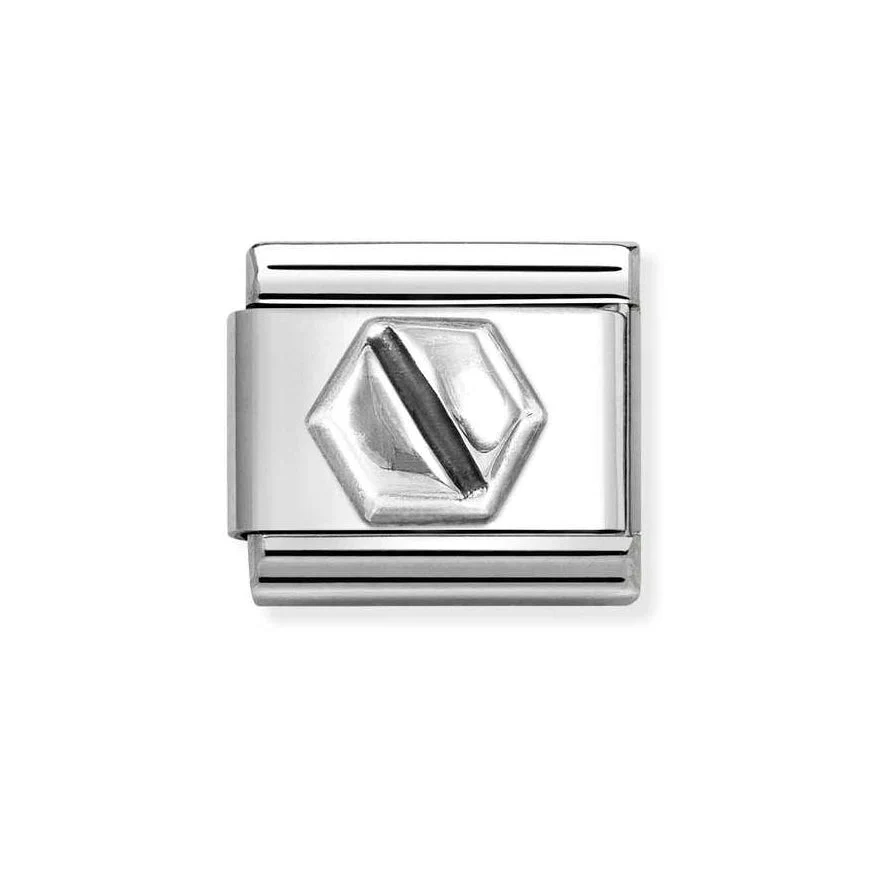 Nomination Classic Silver Hexagonal Screw Charm