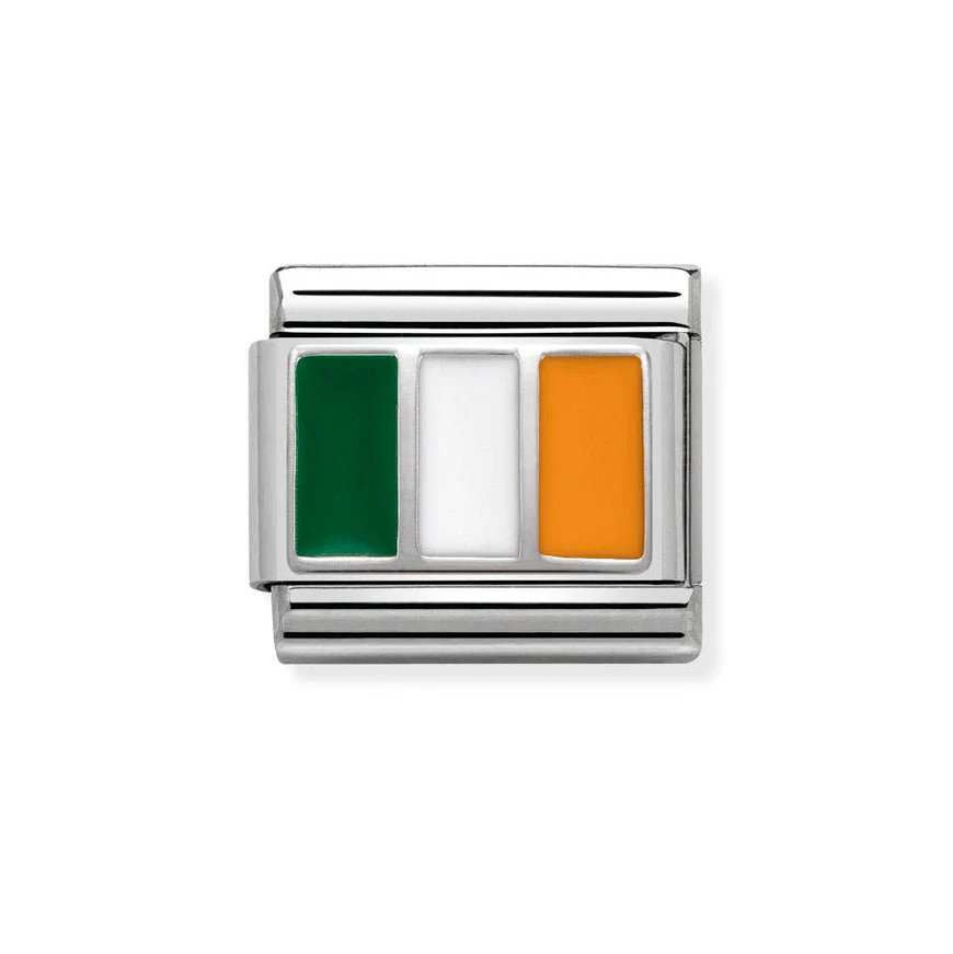 Nomination Classic Silver Ireland Flag Charm