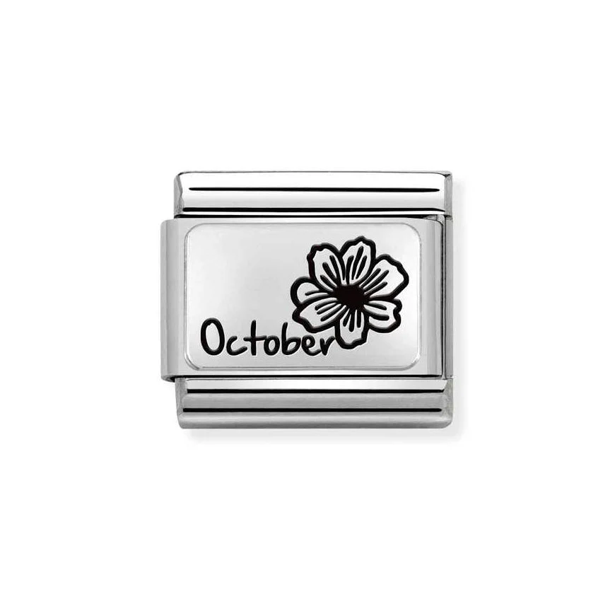 Nomination Classic Silver Birth Month Flower Charm - Image 11