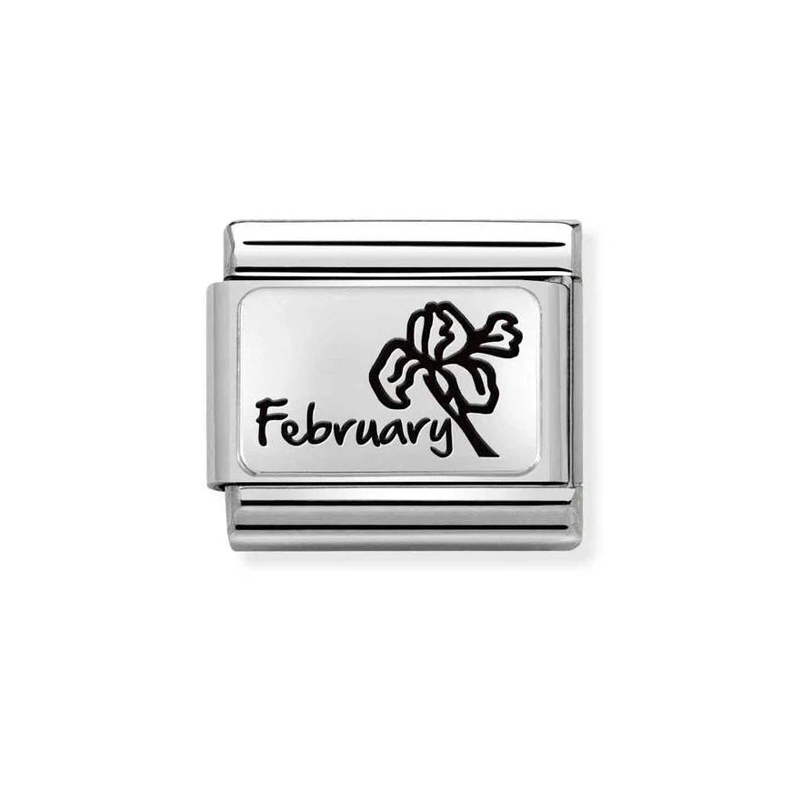 Nomination Classic Silver Birth Month Flower Charm - Image 3