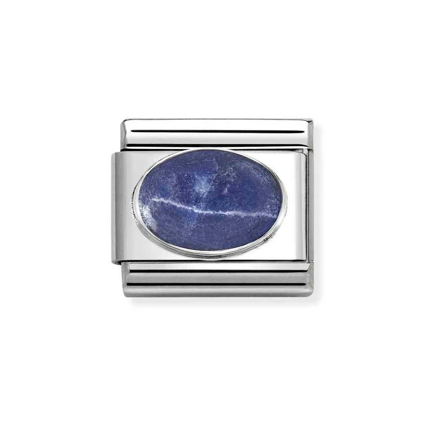 Nomination Silver Classic Sodalite Oval Charm