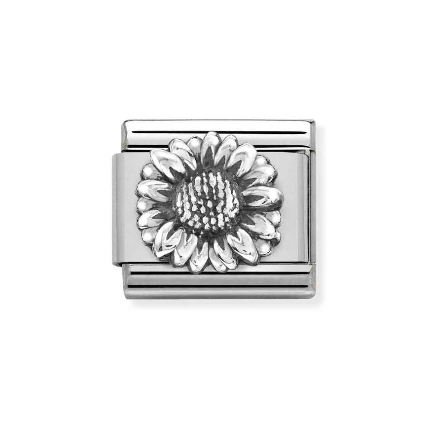 Nomination Classic Silver Sunflower Charm