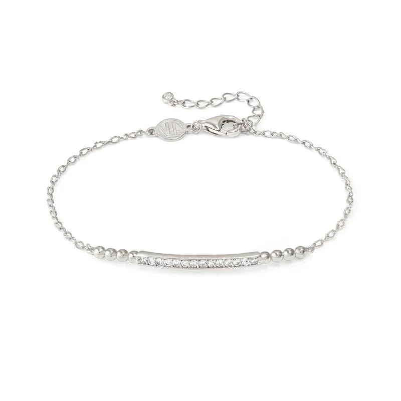 Nomination Silver Lovecloud Stone Set Bar Bracelet