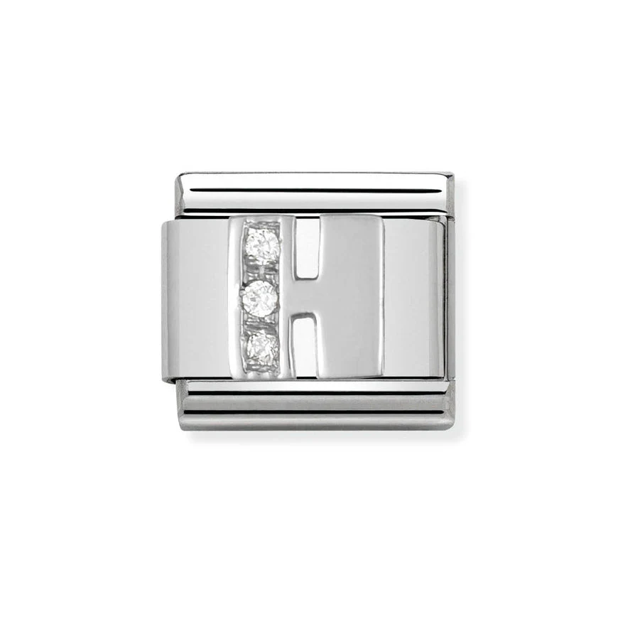 Nomination Classic Silver Sparkle Letter Initials A-Z Charms - Image 9