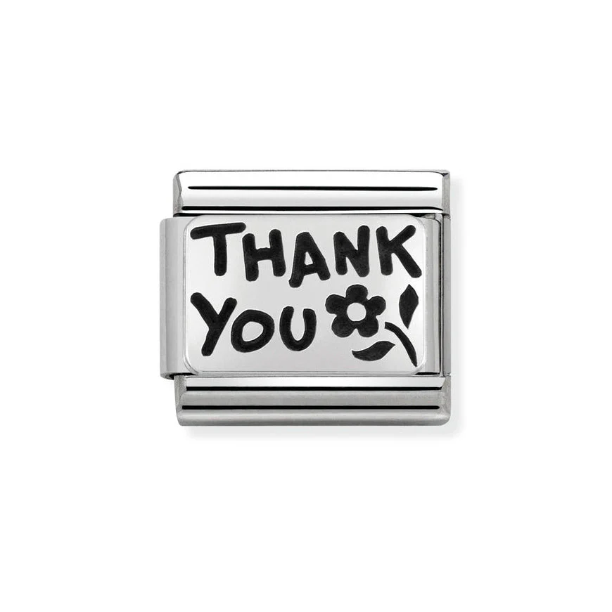 Nomination Classic Silver Thank You Charm