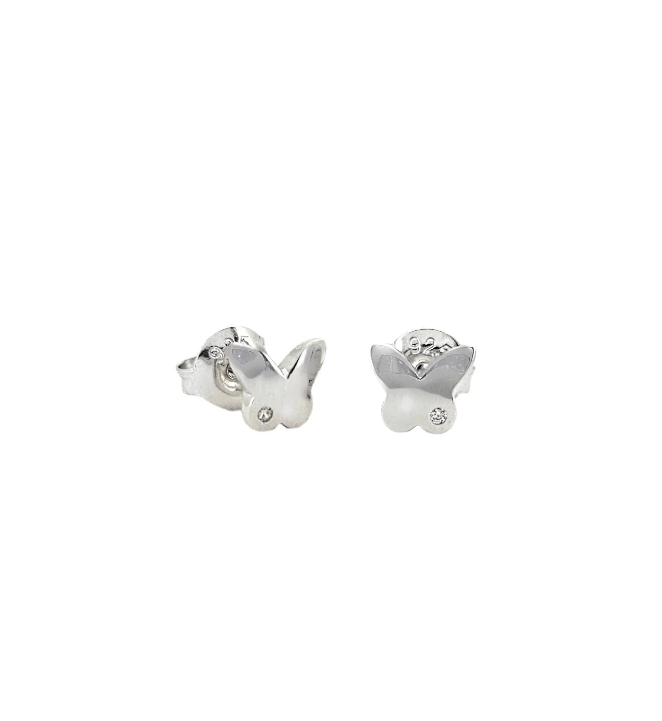 Ola Silver Butterfly Stud Earrings