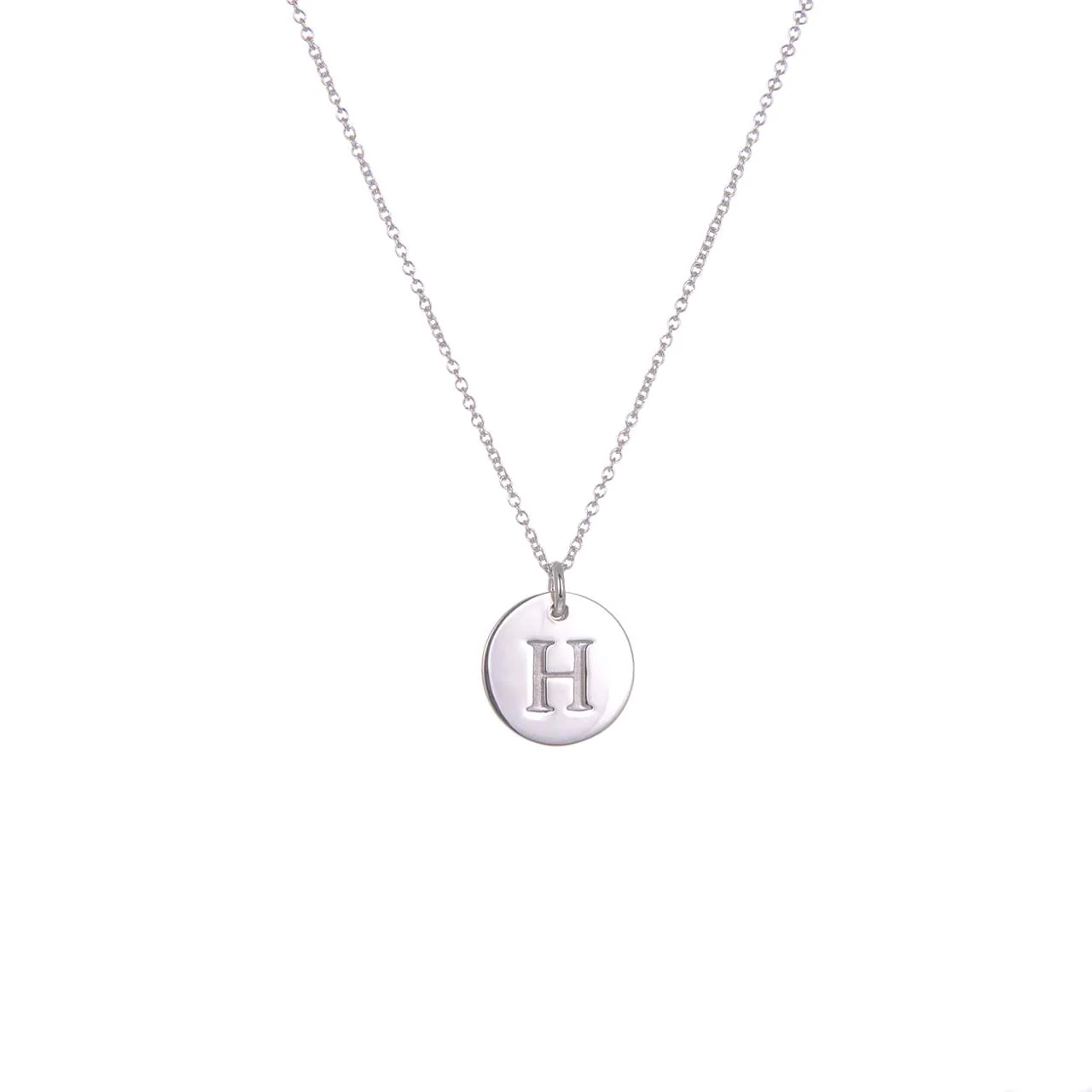 Ola Silver Initials A-Z Necklaces - Image 10
