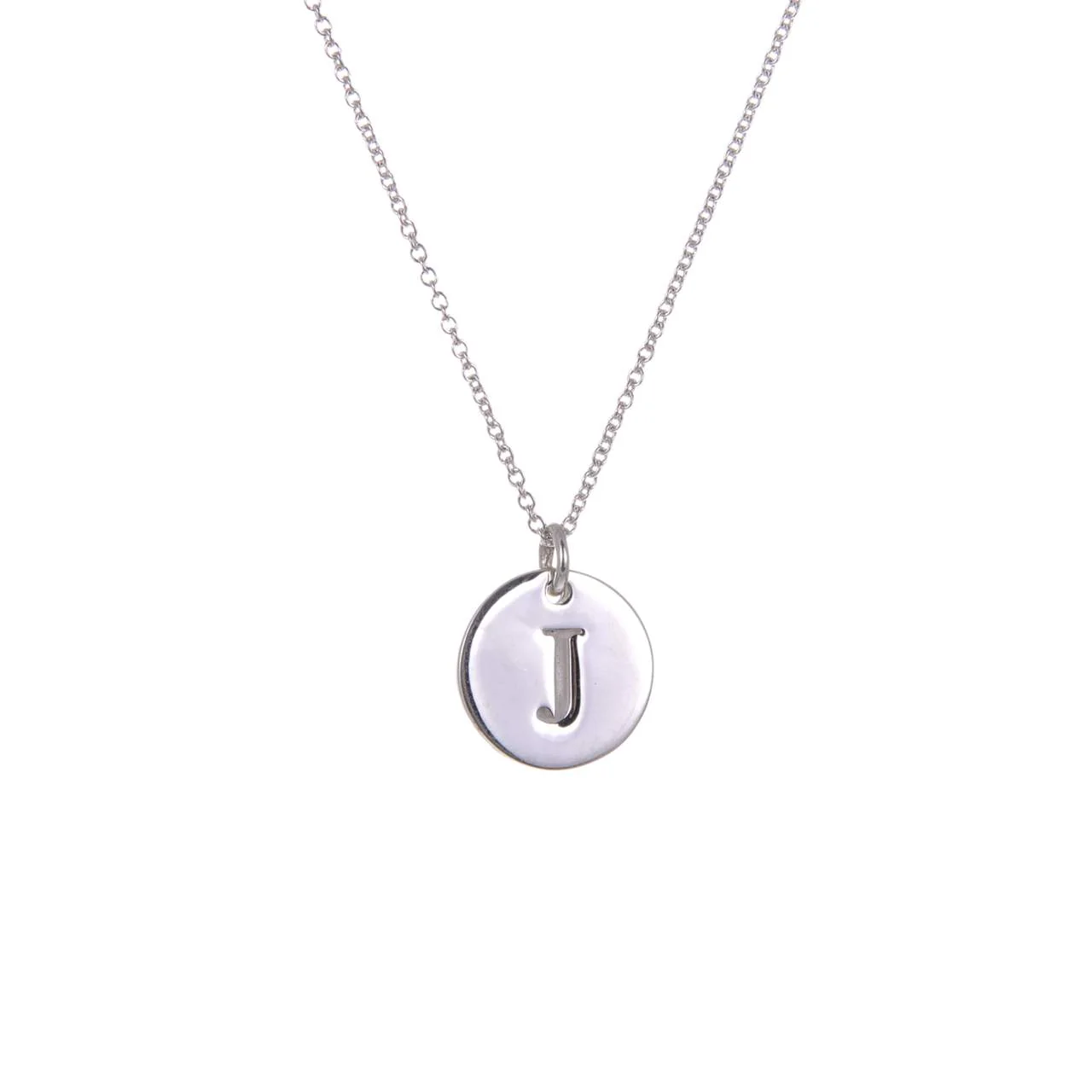 Ola Silver Initials A-Z Necklaces - Image 11