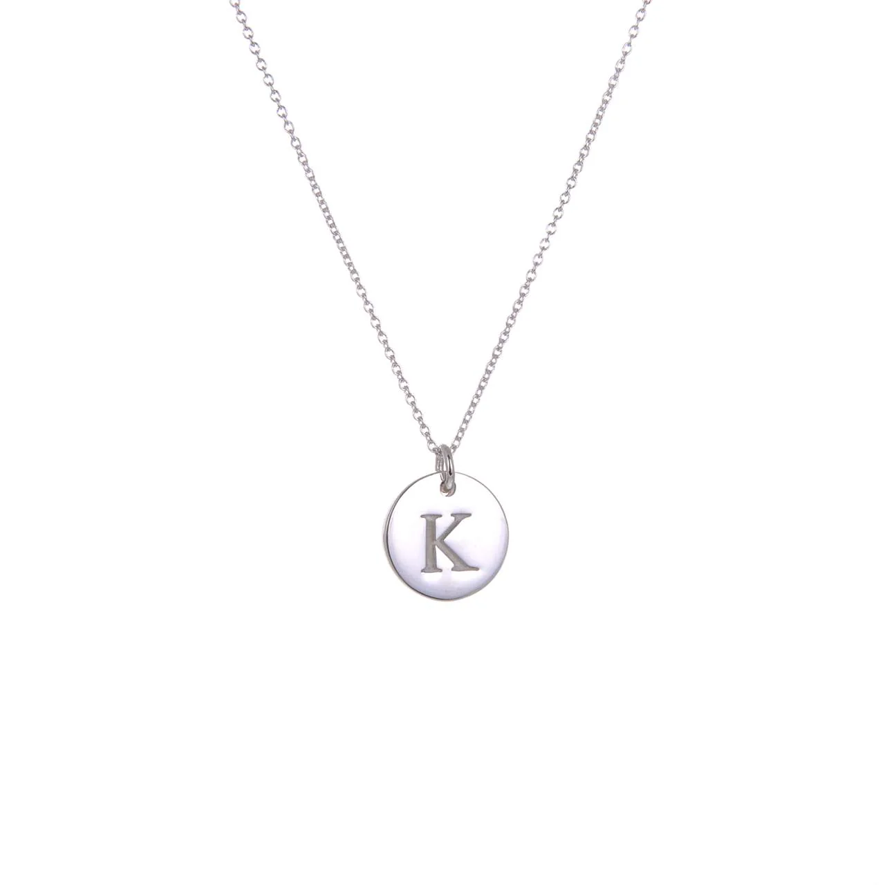 Ola Silver Initials A-Z Necklaces - Image 12