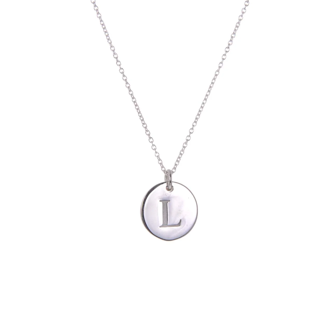 Ola Silver Initials A-Z Necklaces - Image 13
