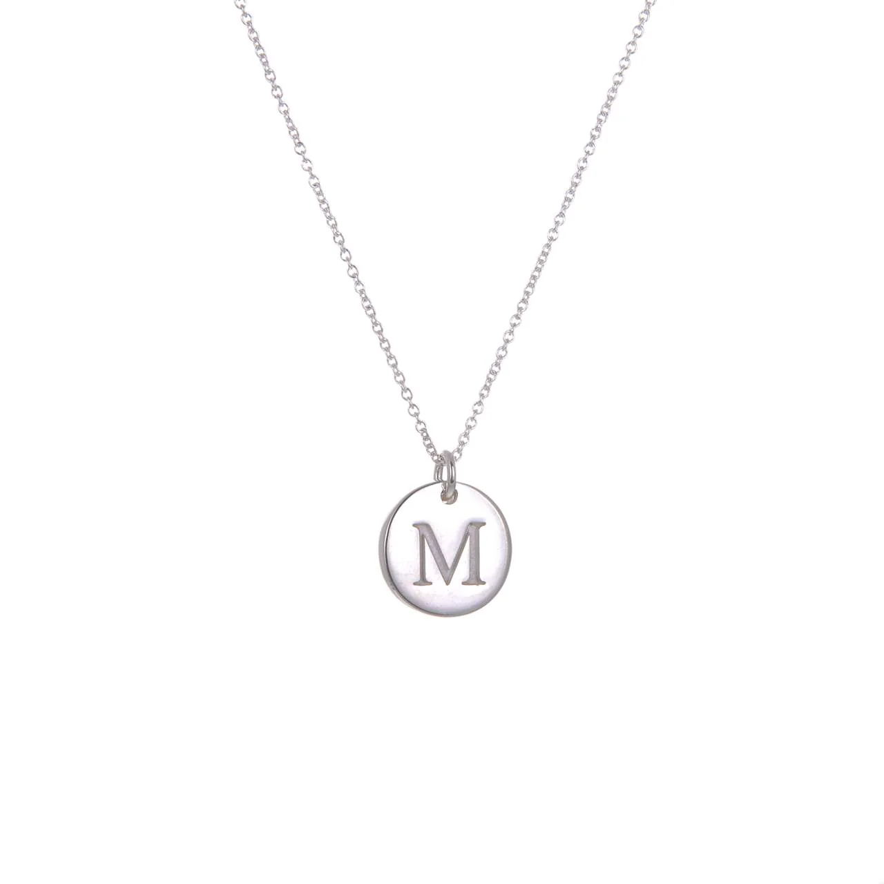 Ola Silver Initials A-Z Necklaces - Image 14