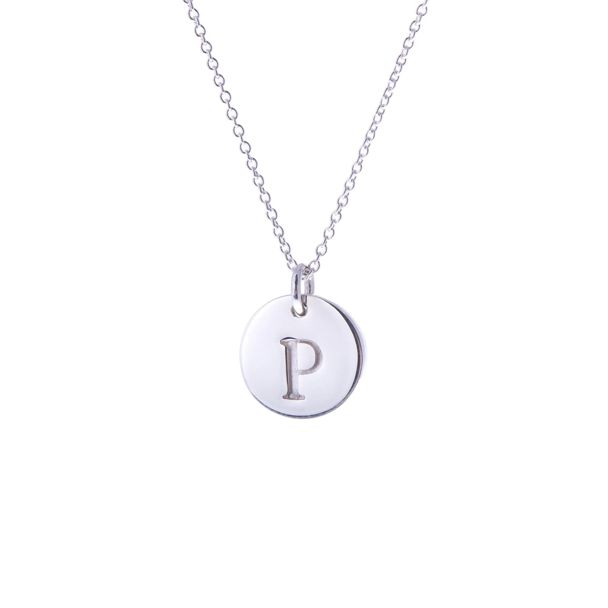 Ola Silver Initials A-Z Necklaces - Image 16