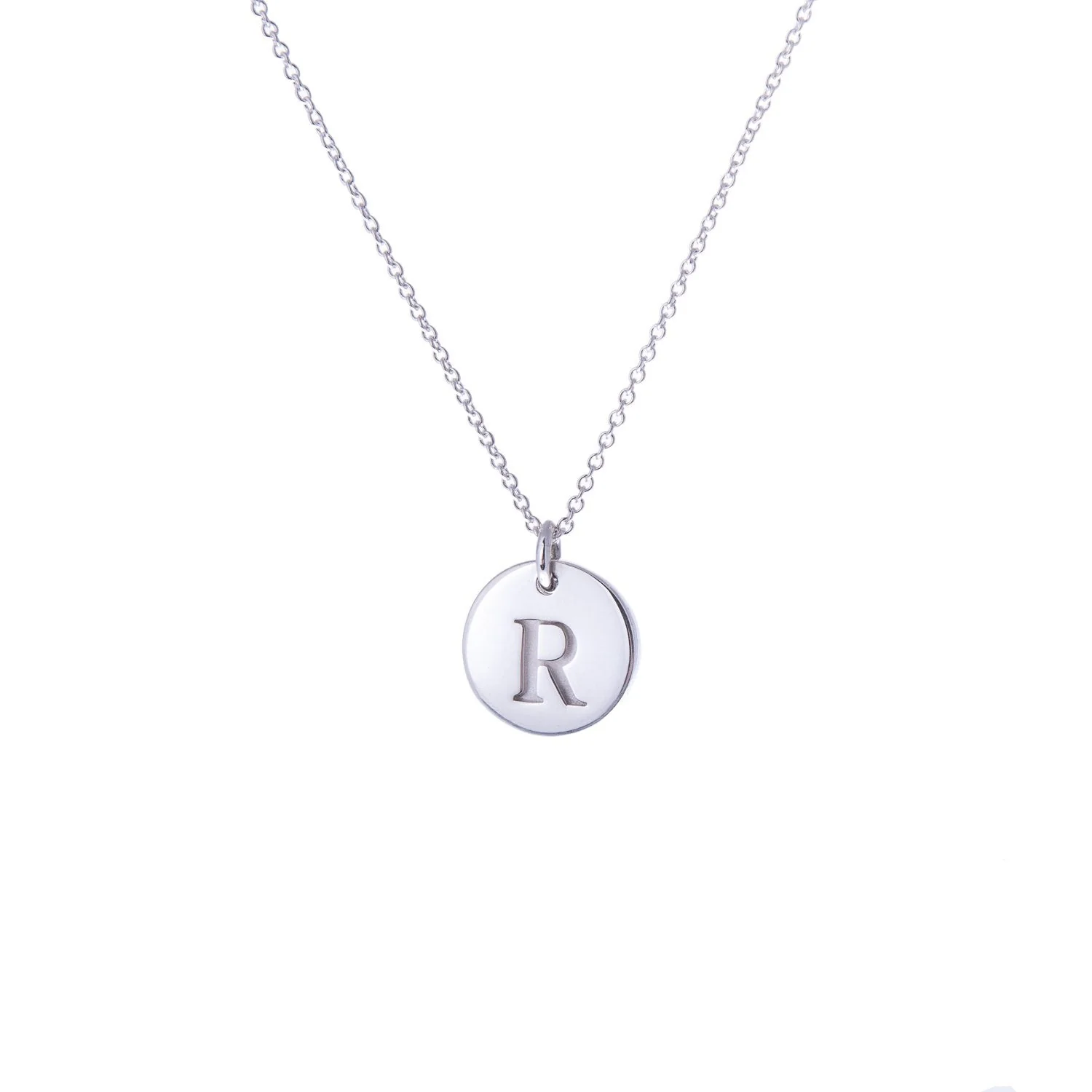 Ola Silver Initials A-Z Necklaces - Image 17