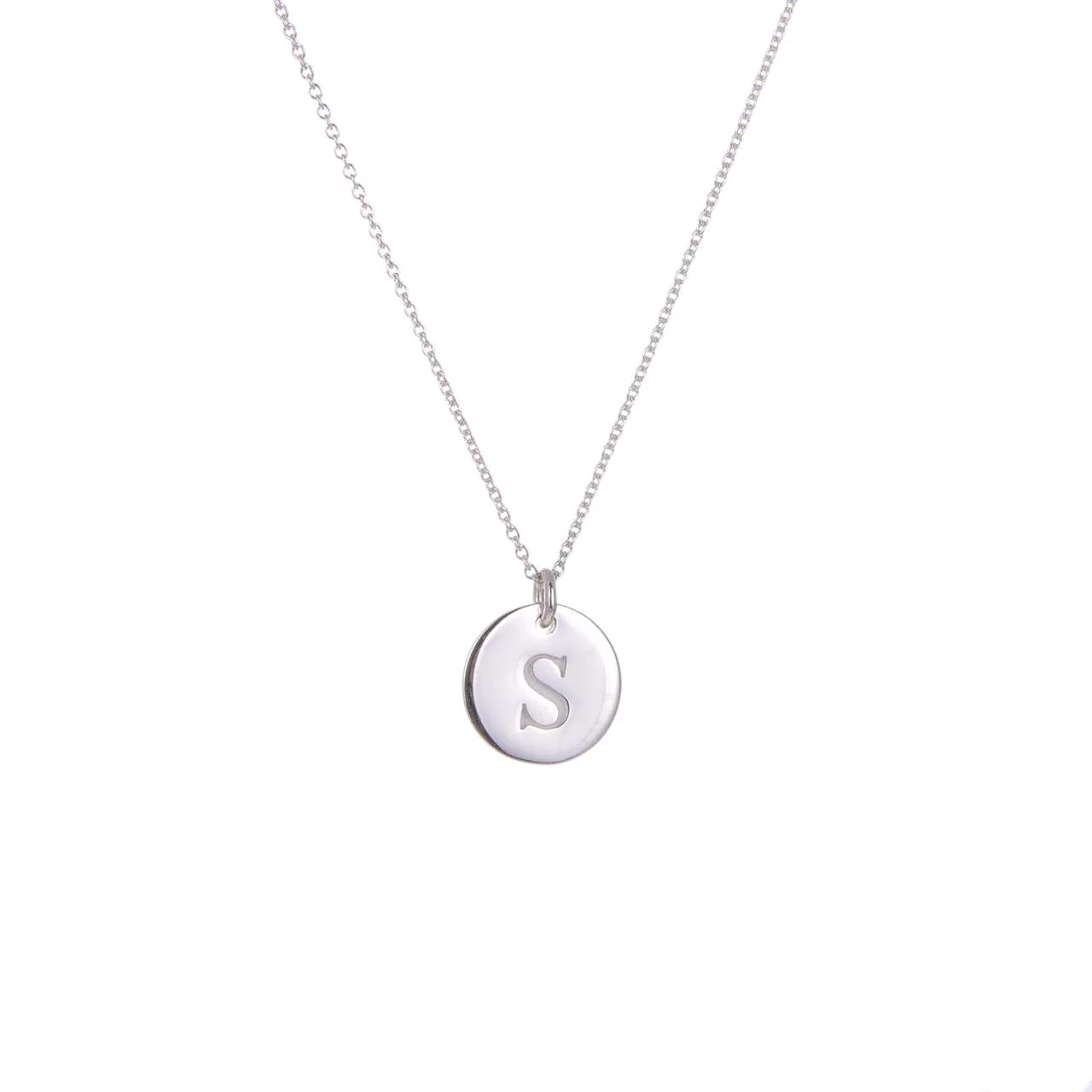 Ola Silver Initials A-Z Necklaces - Image 18