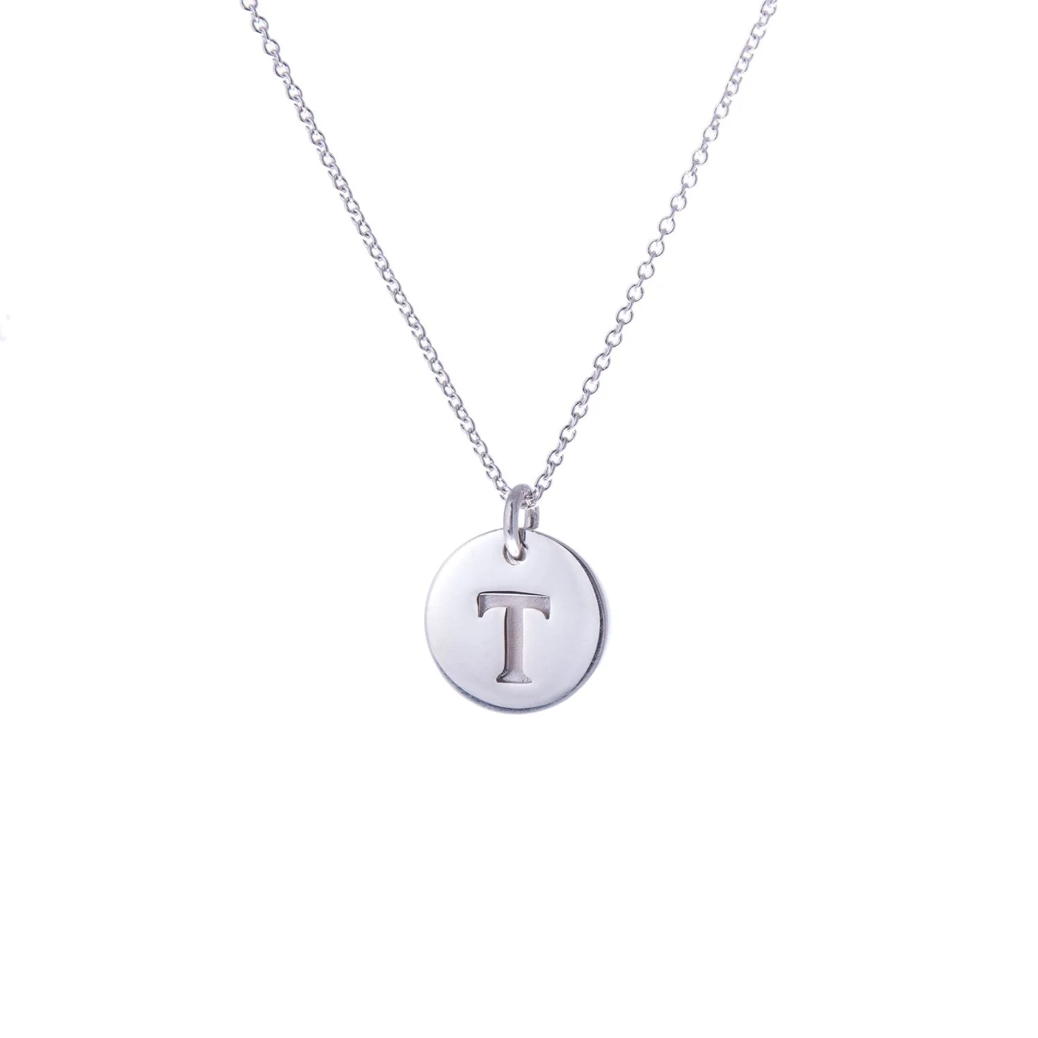 Ola Silver Initials A-Z Necklaces - Image 19