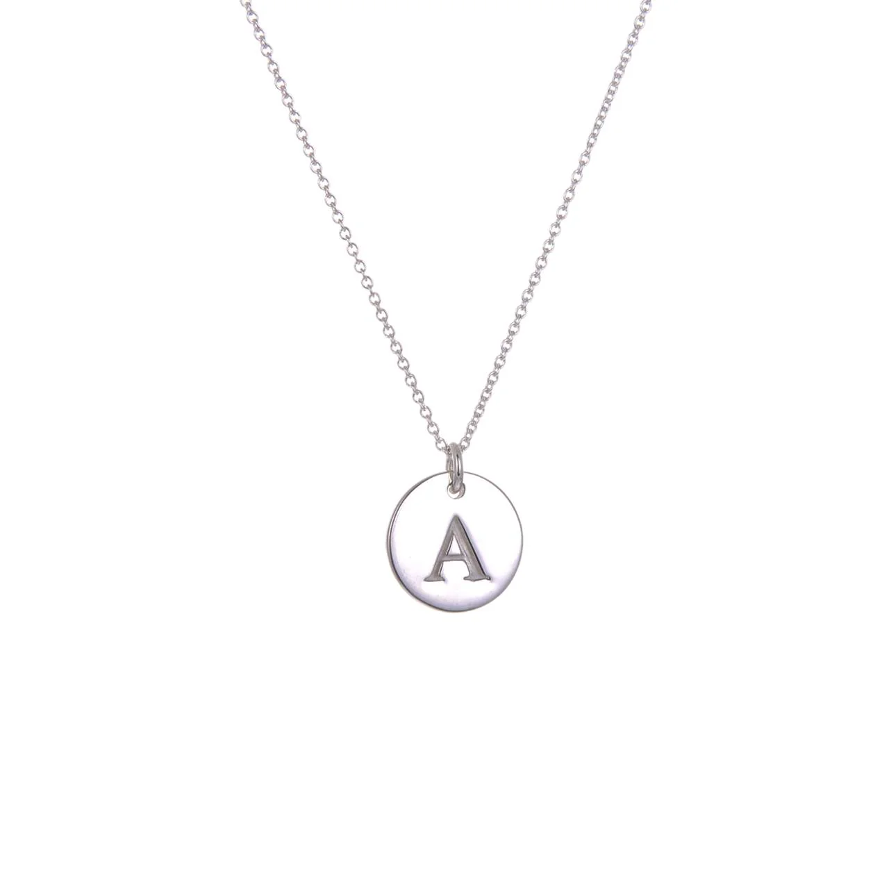 Ola Silver Initials A-Z Necklaces - Image 2