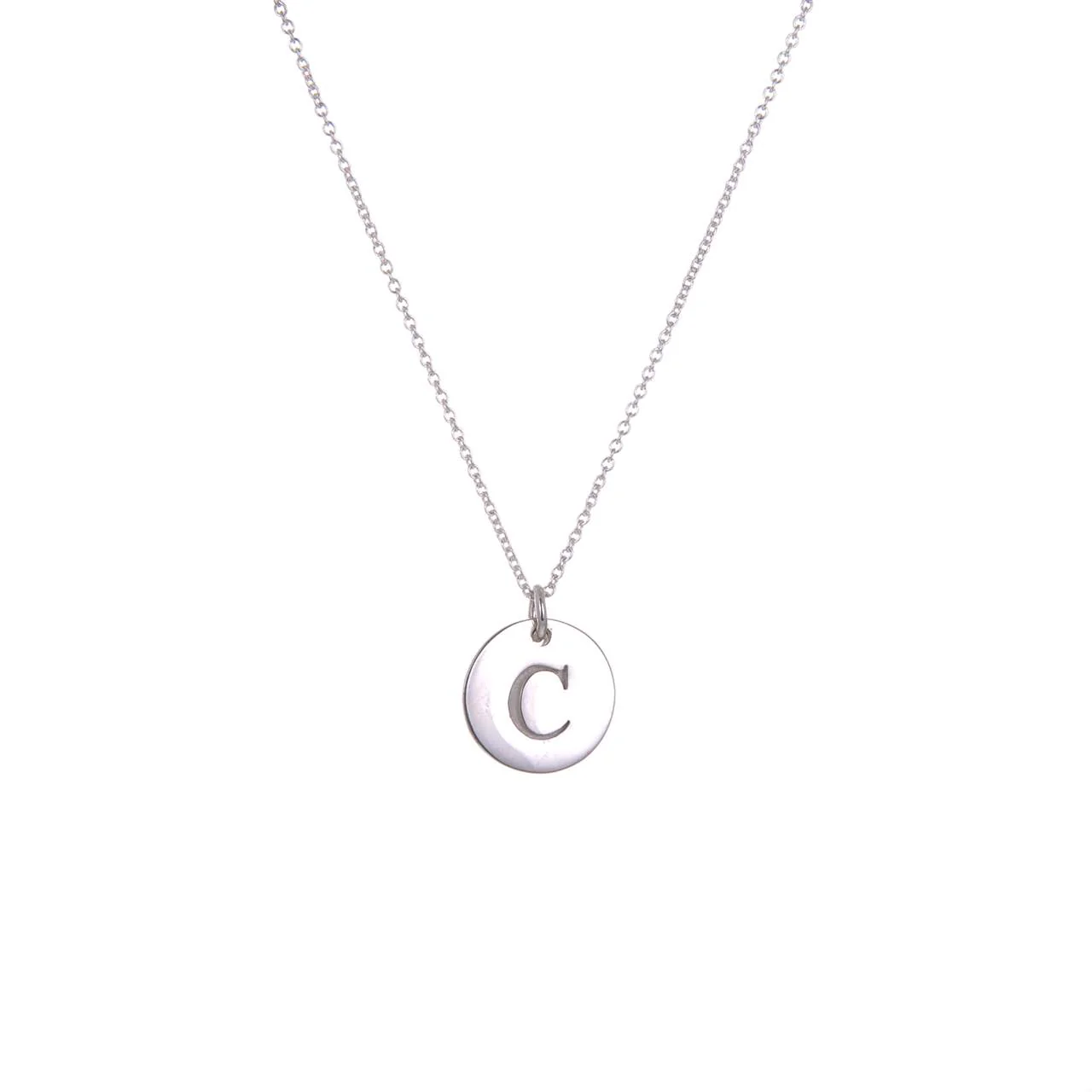 Ola Silver Initials A-Z Necklaces - Image 5