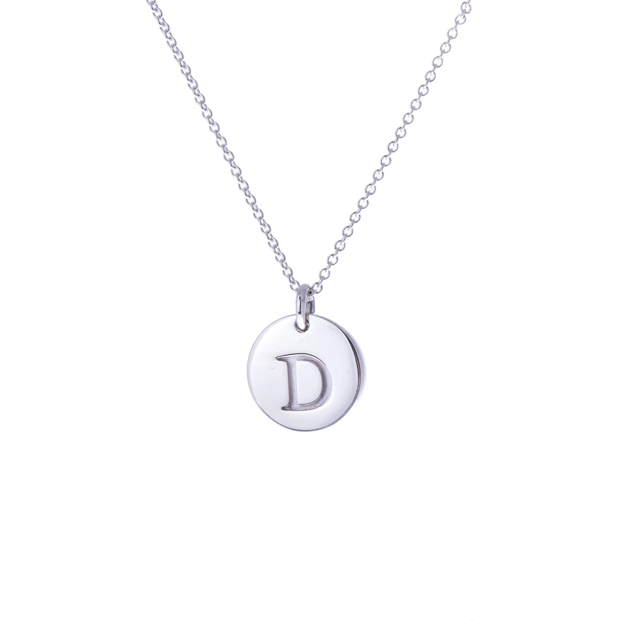 Ola Silver Initials A-Z Necklaces - Image 6
