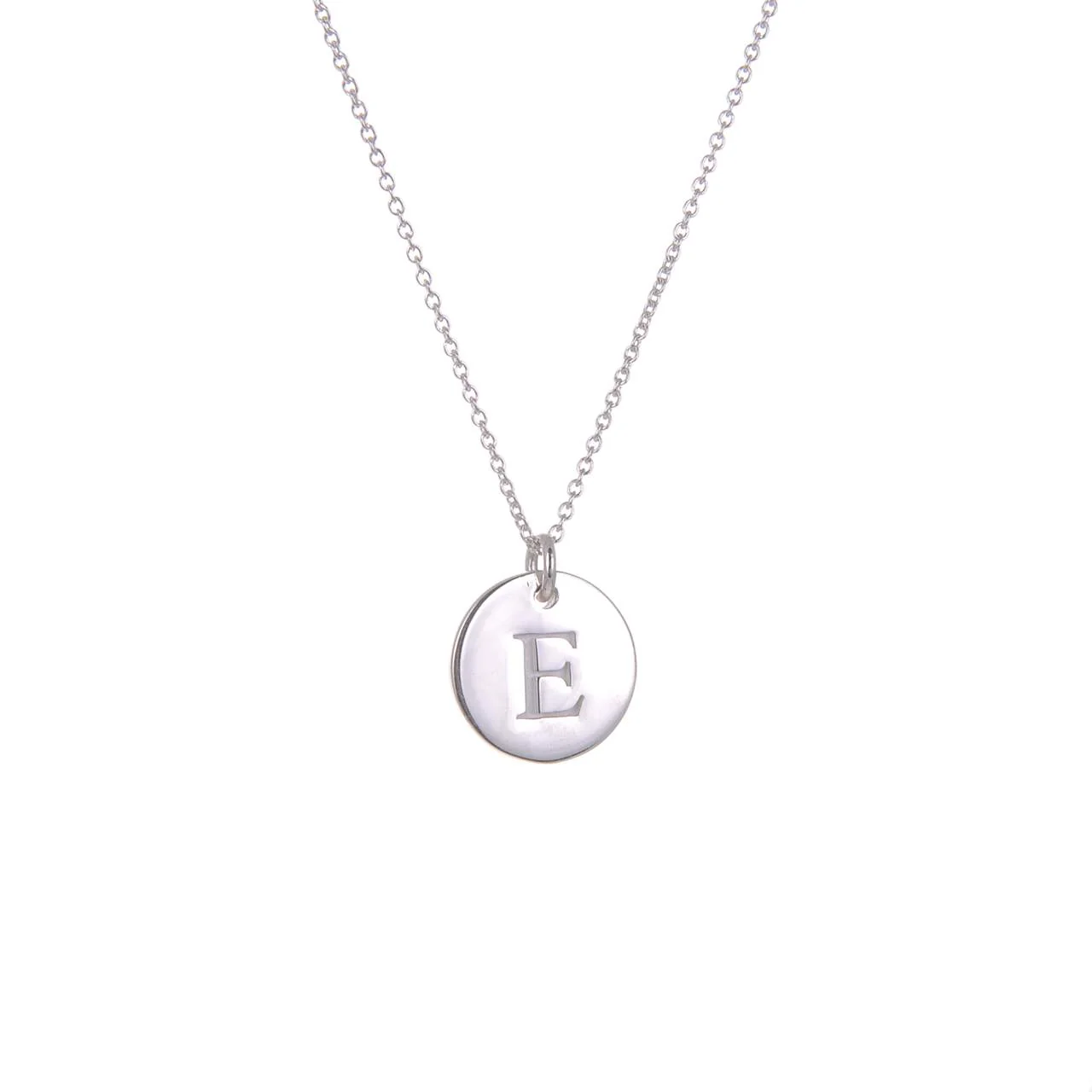 Ola Silver Initials A-Z Necklaces - Image 7