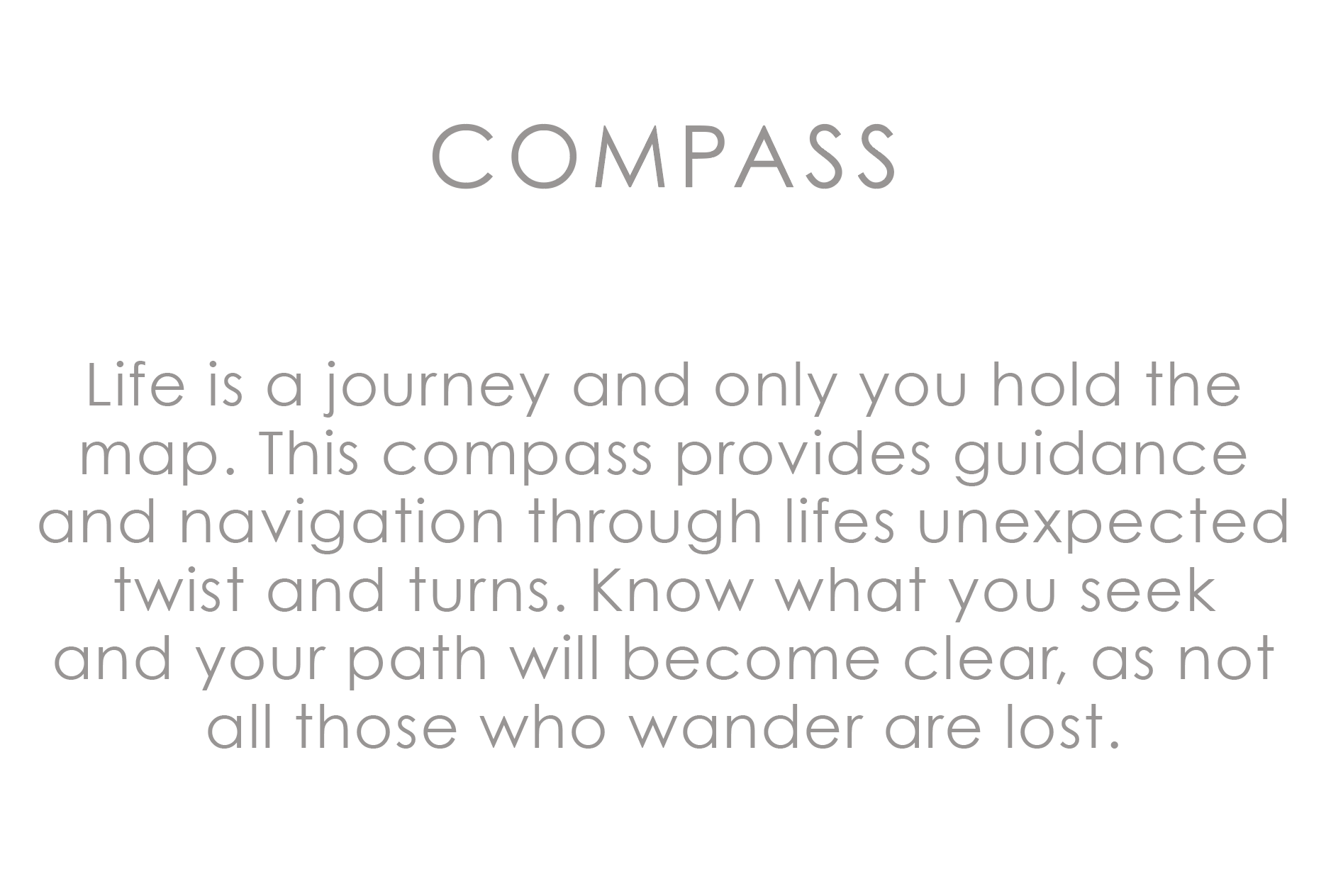 Ola Rose Gold Compass Necklace - Image 2