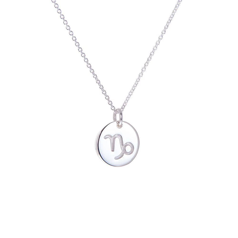 Ola Silver Capricorn Zodiac Necklace