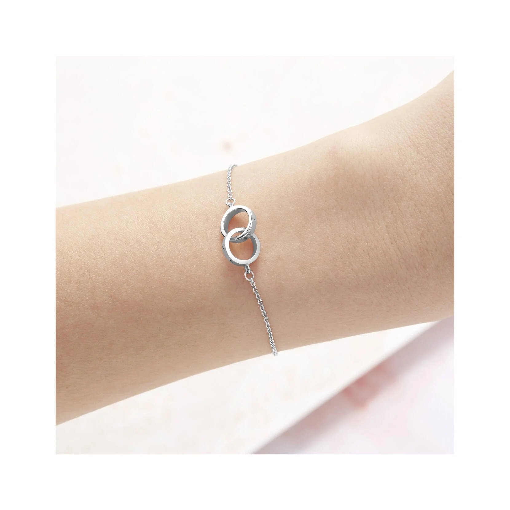 Olivia Burton Silver Classic Interlink Bracelet - Image 2