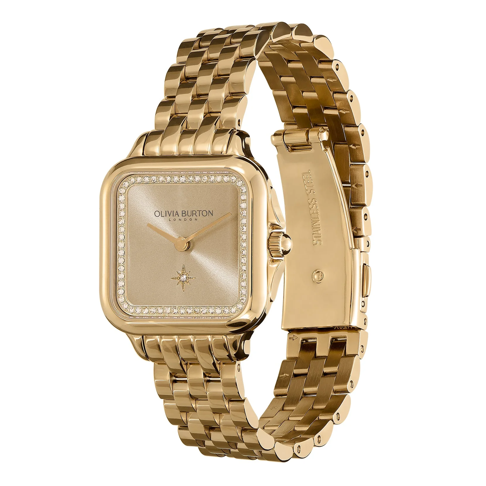 Olivia Burton Gold Grosvenor Square Dial Watch - Image 3