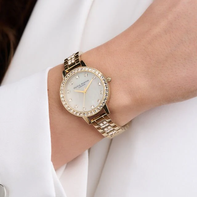 Olivia Burton Gold Treasure Demi Dial Watch - Image 3